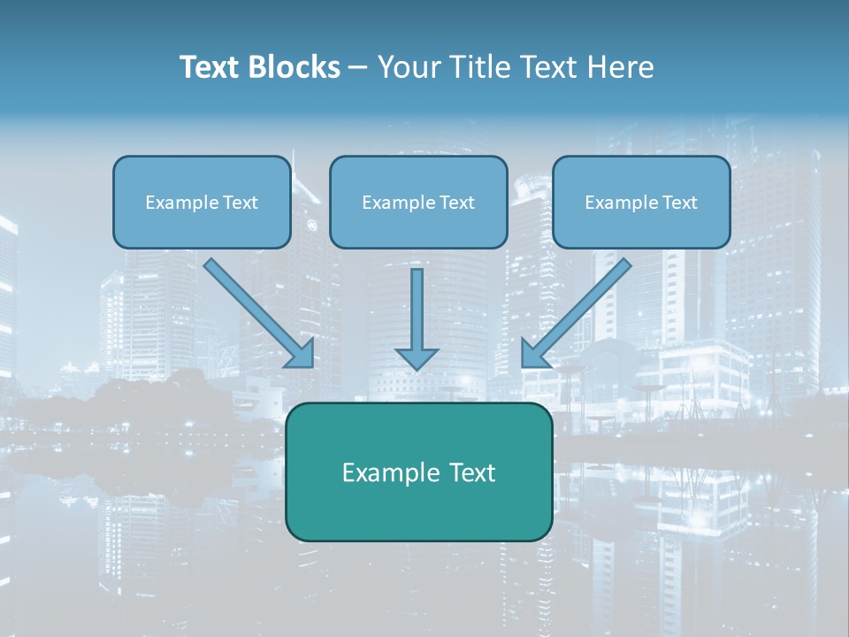 Commercial Waterfront Scenery PowerPoint Template