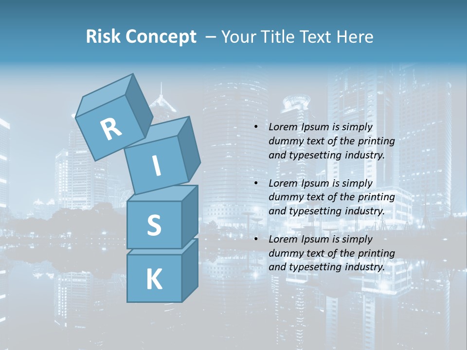 Commercial Waterfront Scenery PowerPoint Template