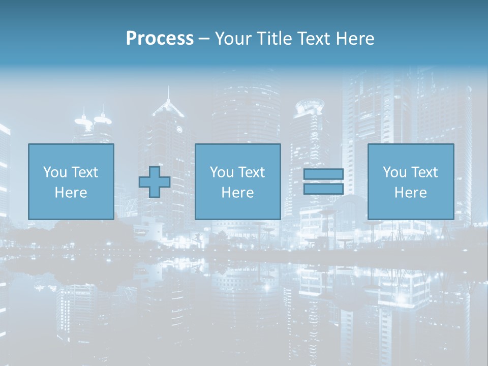 Commercial Waterfront Scenery PowerPoint Template