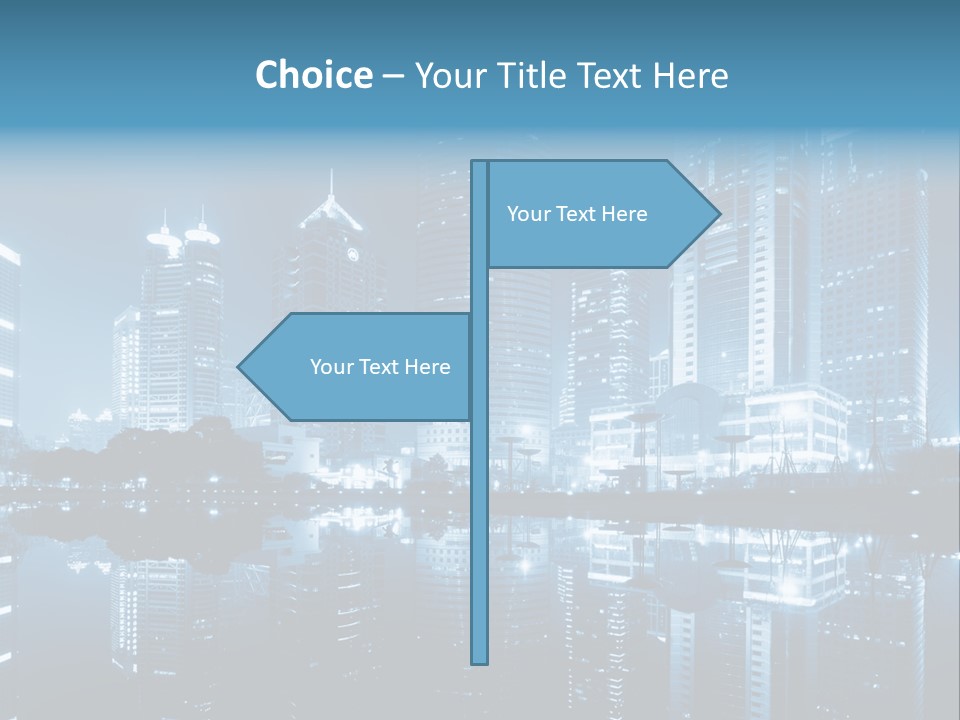 Commercial Waterfront Scenery PowerPoint Template