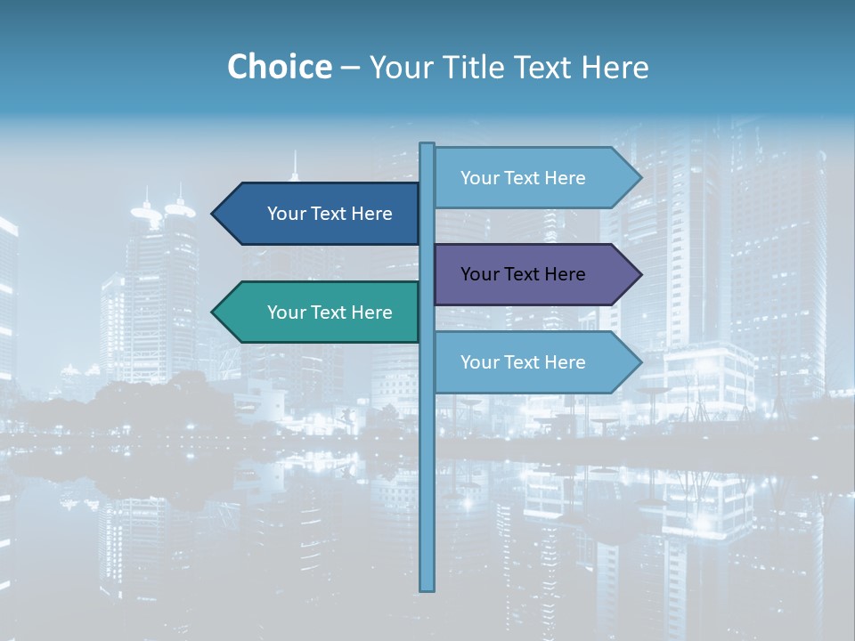 Commercial Waterfront Scenery PowerPoint Template