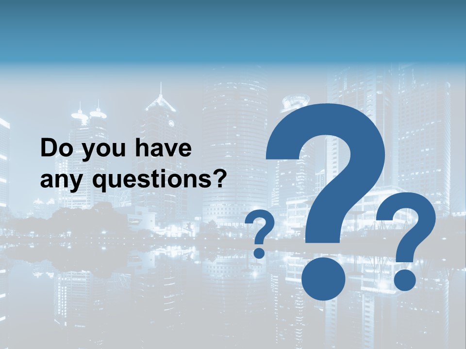 Commercial Waterfront Scenery PowerPoint Template