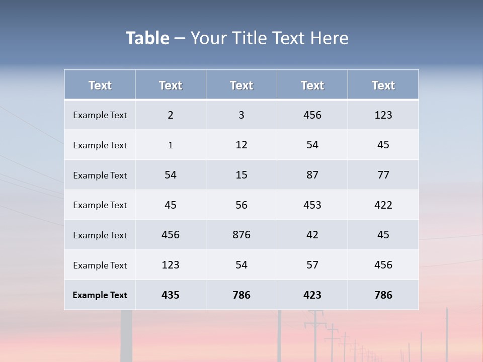 Electricity Electric Morning PowerPoint Template