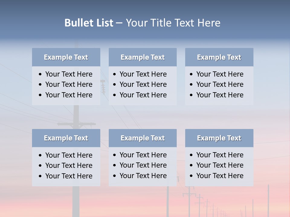 Electricity Electric Morning PowerPoint Template