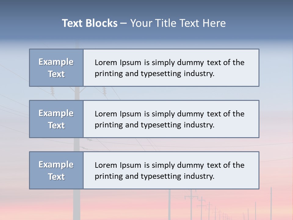 Electricity Electric Morning PowerPoint Template