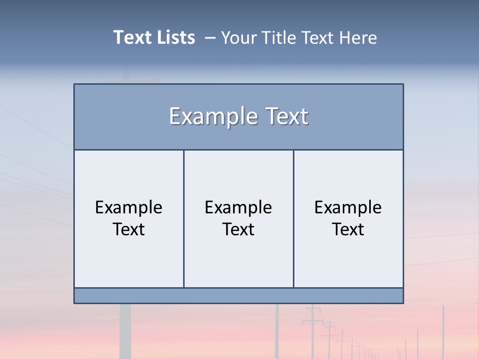 Electricity Electric Morning PowerPoint Template