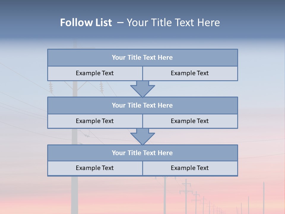 Electricity Electric Morning PowerPoint Template
