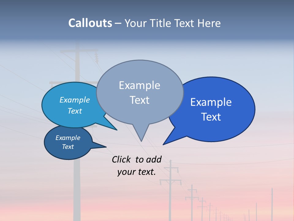 Electricity Electric Morning PowerPoint Template