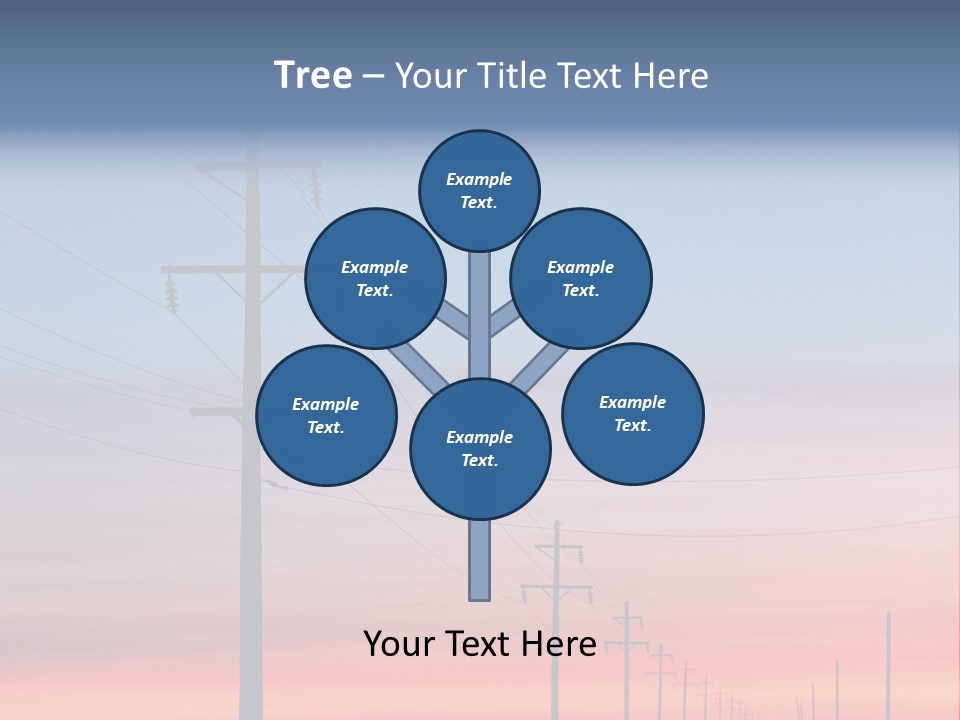 Electricity Electric Morning PowerPoint Template