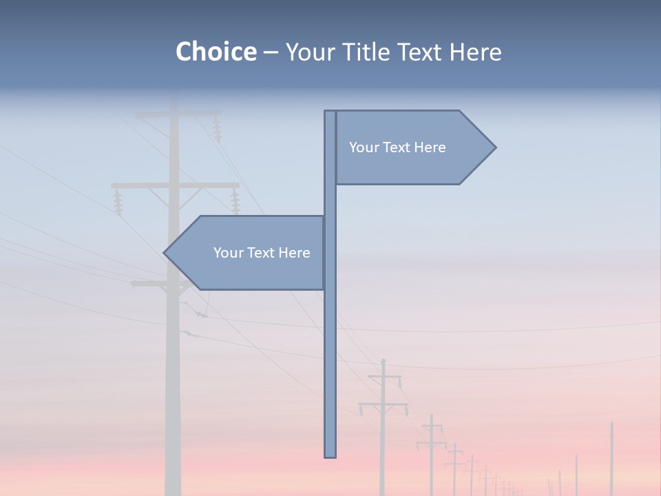 Electricity Electric Morning PowerPoint Template