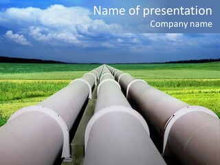 Underground Reliable Conduit PowerPoint Template