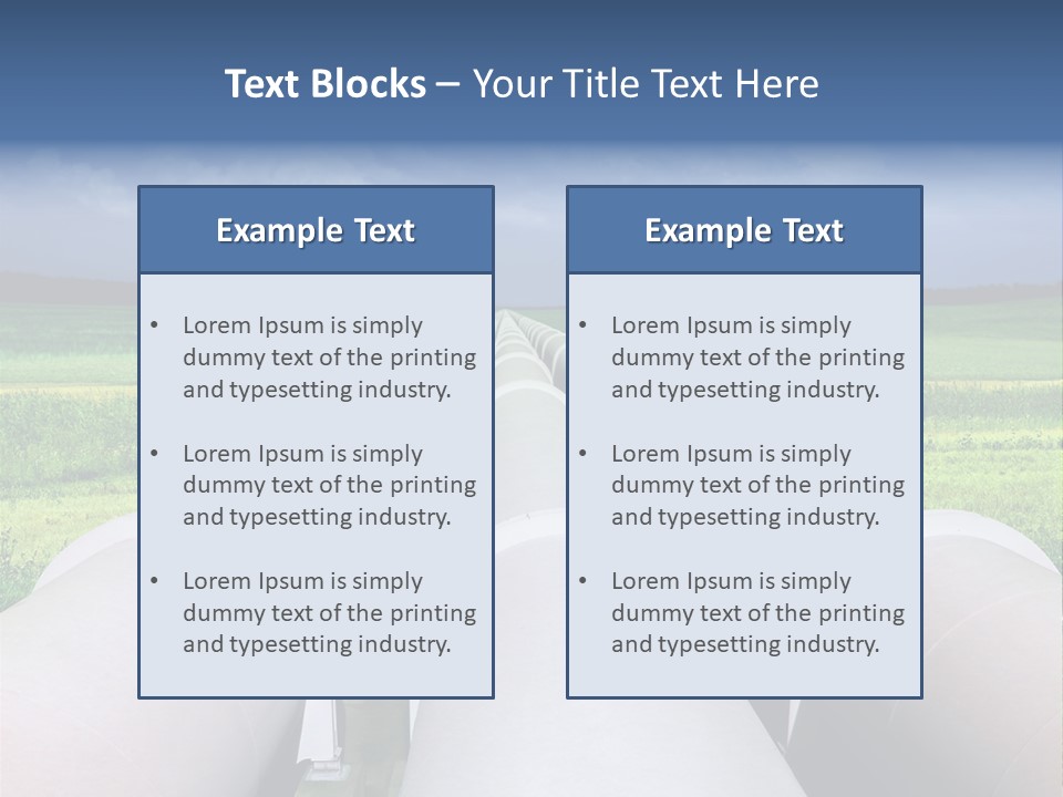 Underground Reliable Conduit PowerPoint Template