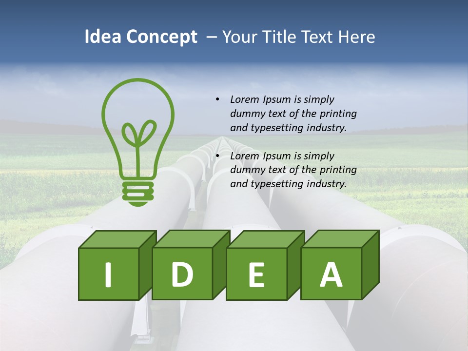 Underground Reliable Conduit PowerPoint Template