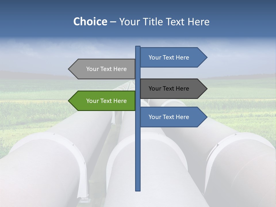 Underground Reliable Conduit PowerPoint Template