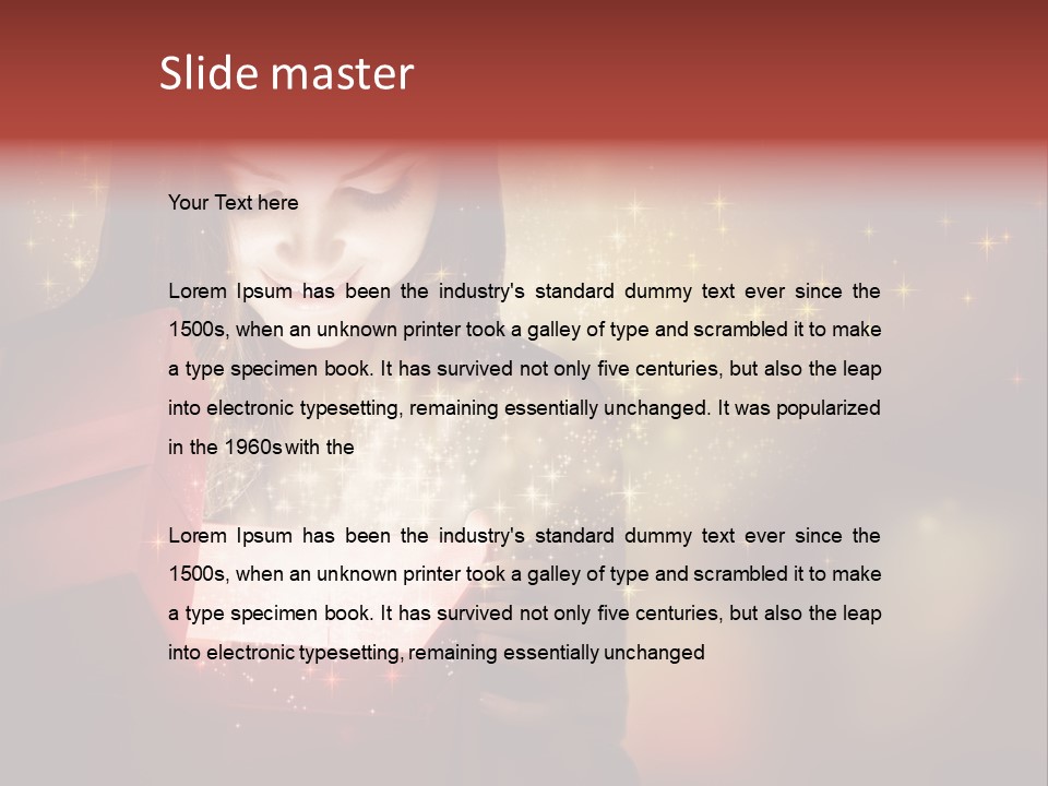 Abstract Laugh Portrait PowerPoint Template