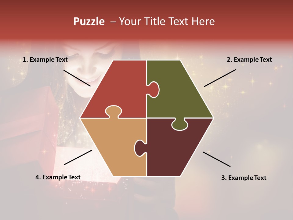 Abstract Laugh Portrait PowerPoint Template