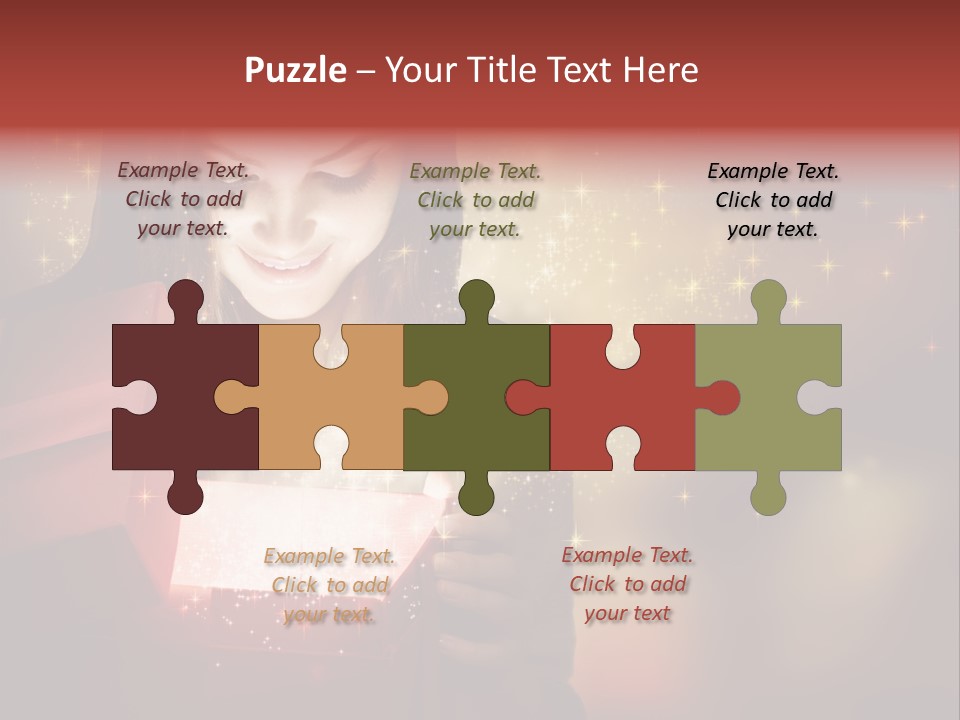 Abstract Laugh Portrait PowerPoint Template