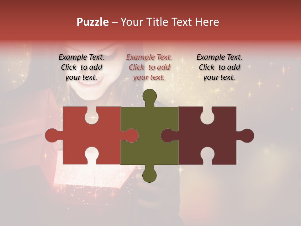 Abstract Laugh Portrait PowerPoint Template