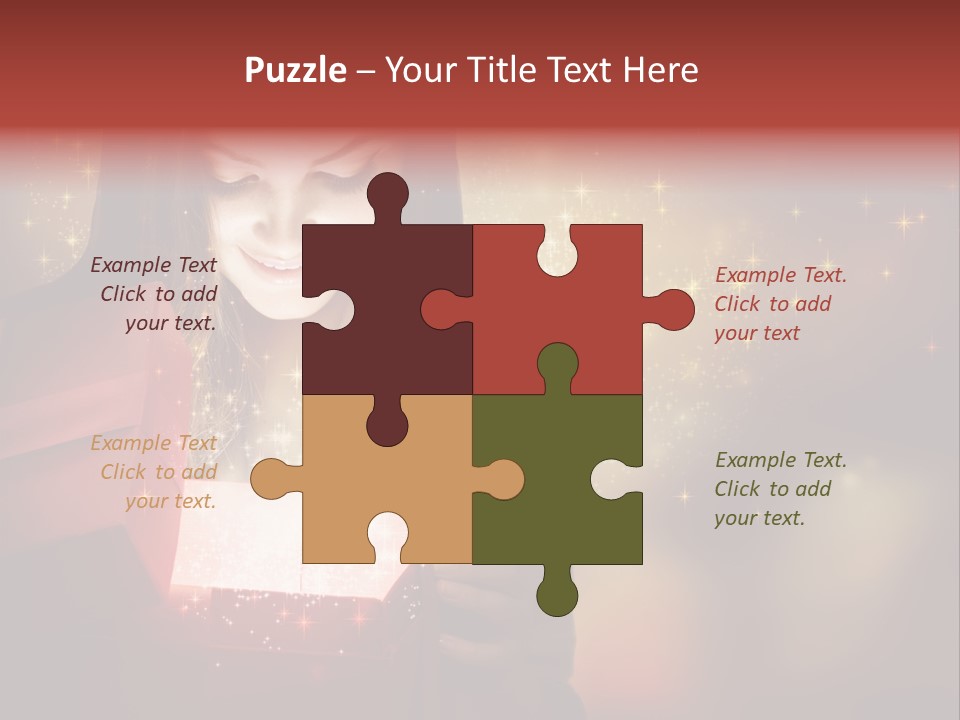 Abstract Laugh Portrait PowerPoint Template