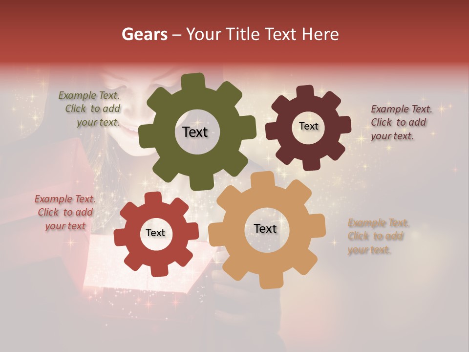 Abstract Laugh Portrait PowerPoint Template