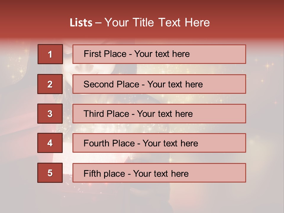 Abstract Laugh Portrait PowerPoint Template