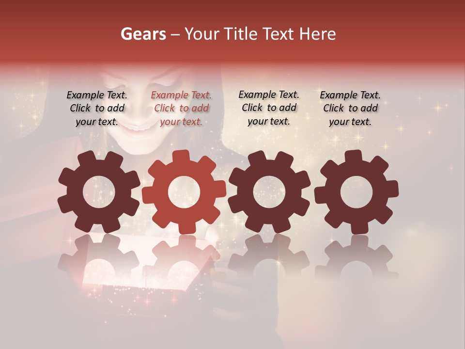 Abstract Laugh Portrait PowerPoint Template