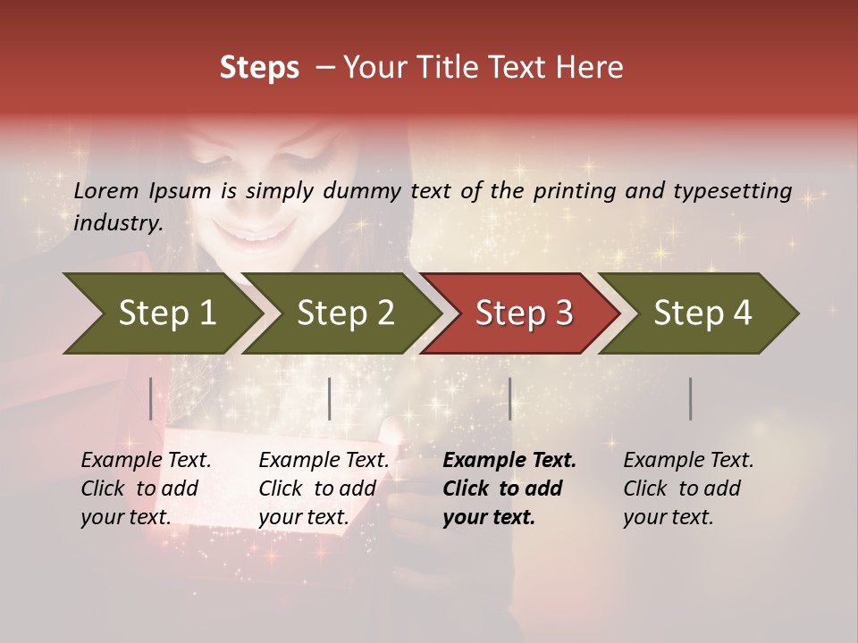 Abstract Laugh Portrait PowerPoint Template