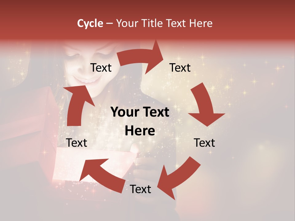 Abstract Laugh Portrait PowerPoint Template