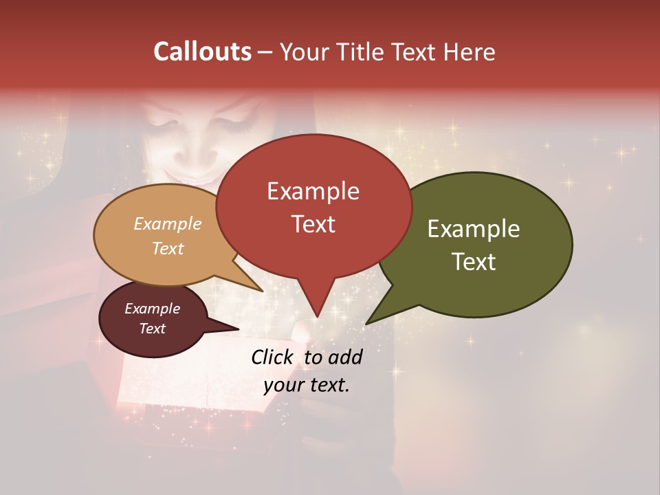 Abstract Laugh Portrait PowerPoint Template