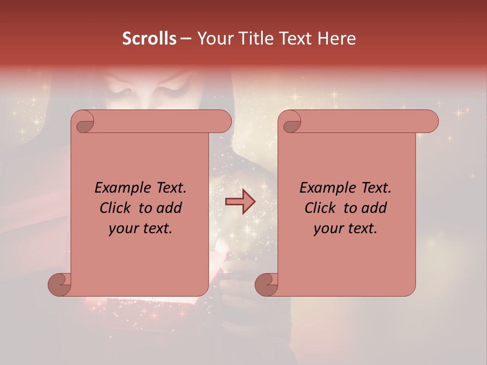 Abstract Laugh Portrait PowerPoint Template