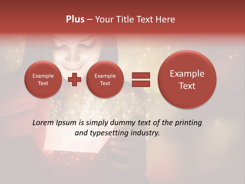 Abstract Laugh Portrait PowerPoint Template