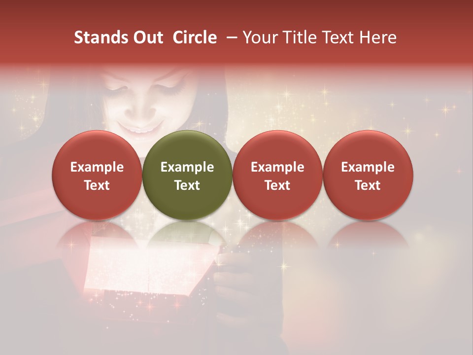 Abstract Laugh Portrait PowerPoint Template