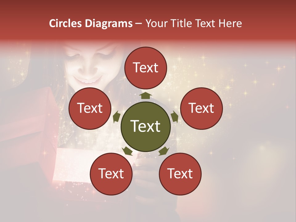 Abstract Laugh Portrait PowerPoint Template