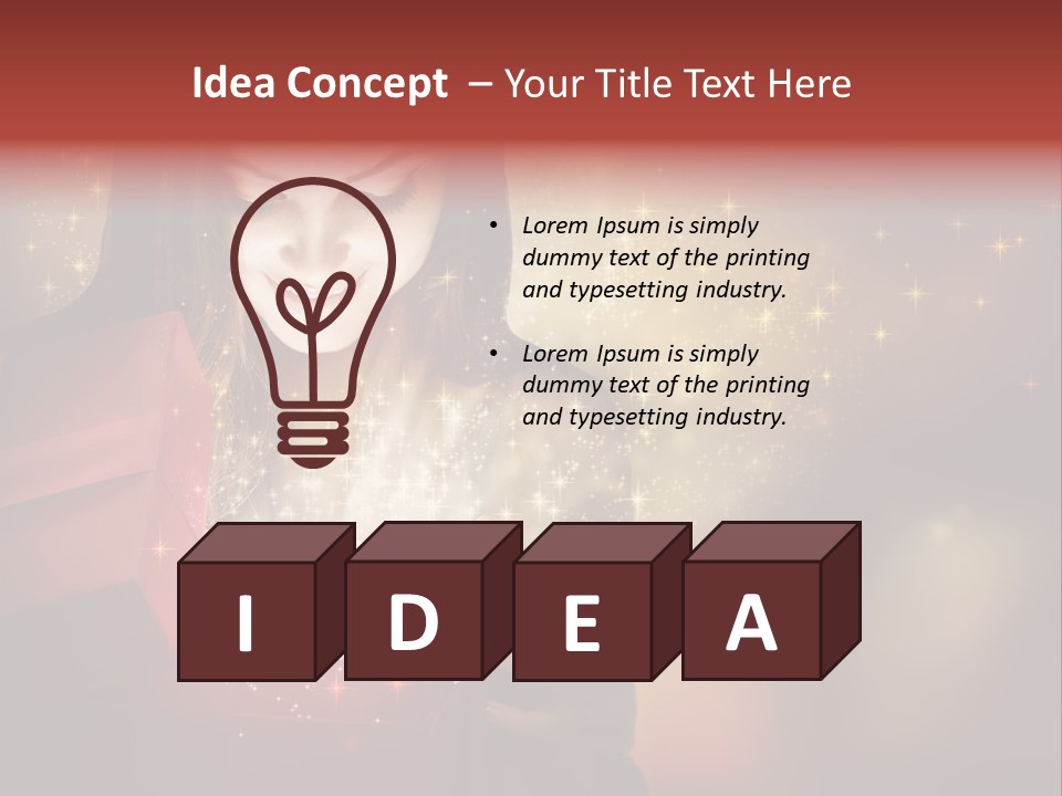 Abstract Laugh Portrait PowerPoint Template