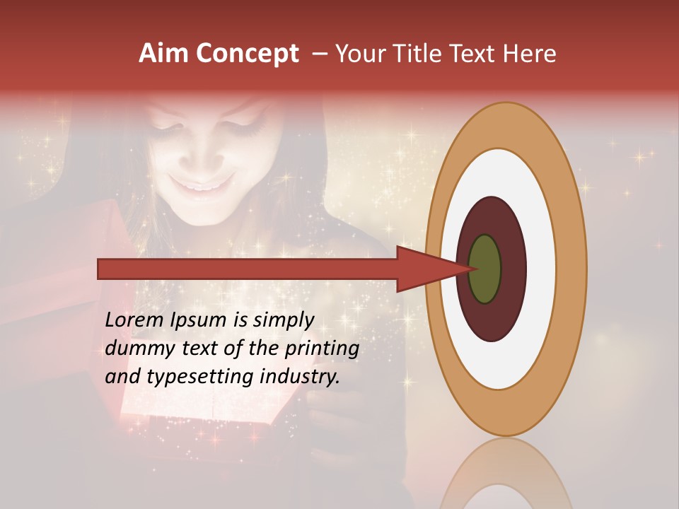 Abstract Laugh Portrait PowerPoint Template