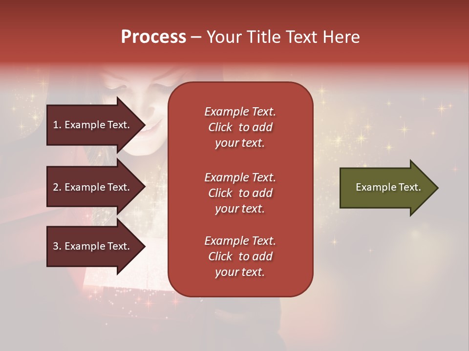 Abstract Laugh Portrait PowerPoint Template