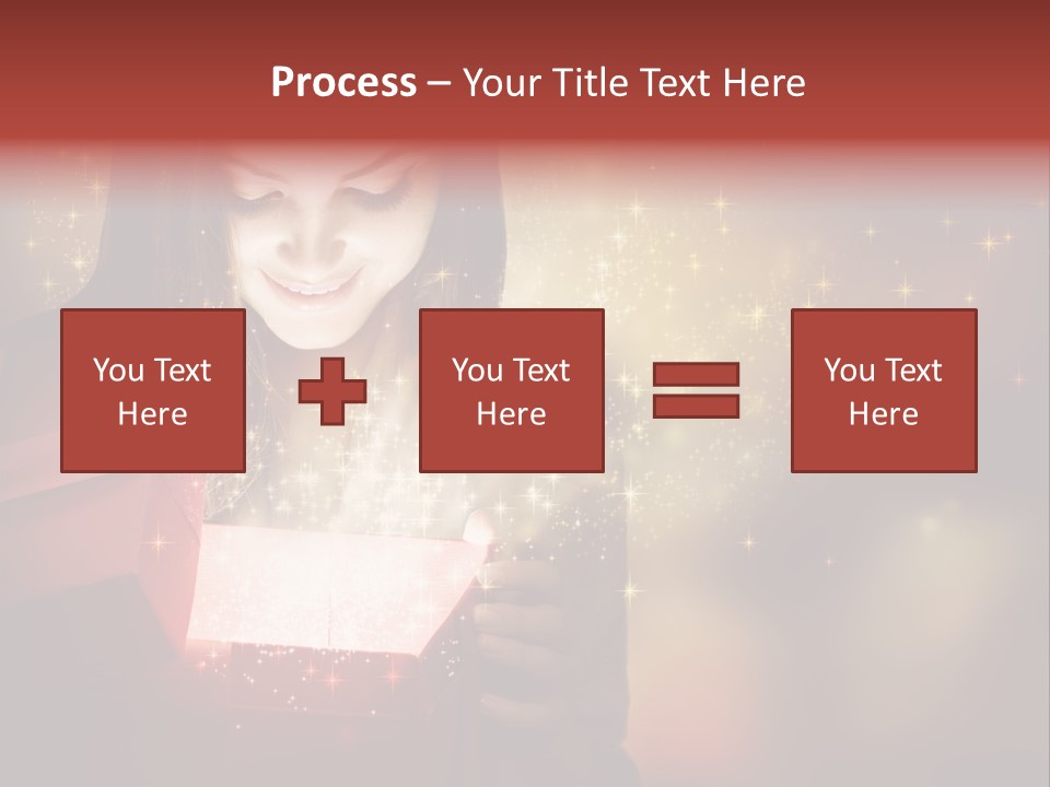 Abstract Laugh Portrait PowerPoint Template