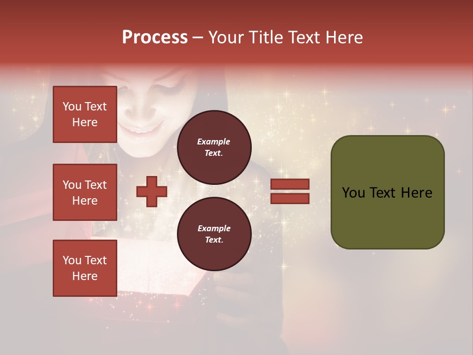 Abstract Laugh Portrait PowerPoint Template