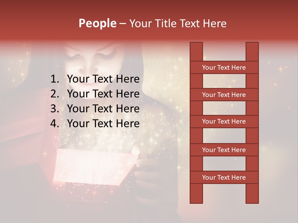 Abstract Laugh Portrait PowerPoint Template