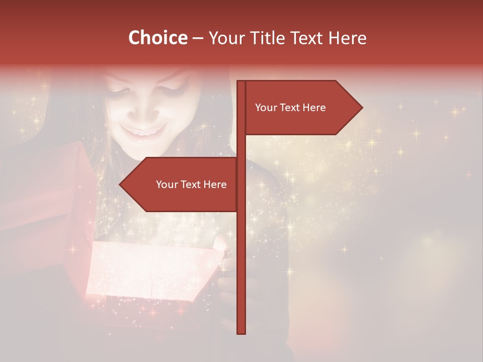 Abstract Laugh Portrait PowerPoint Template