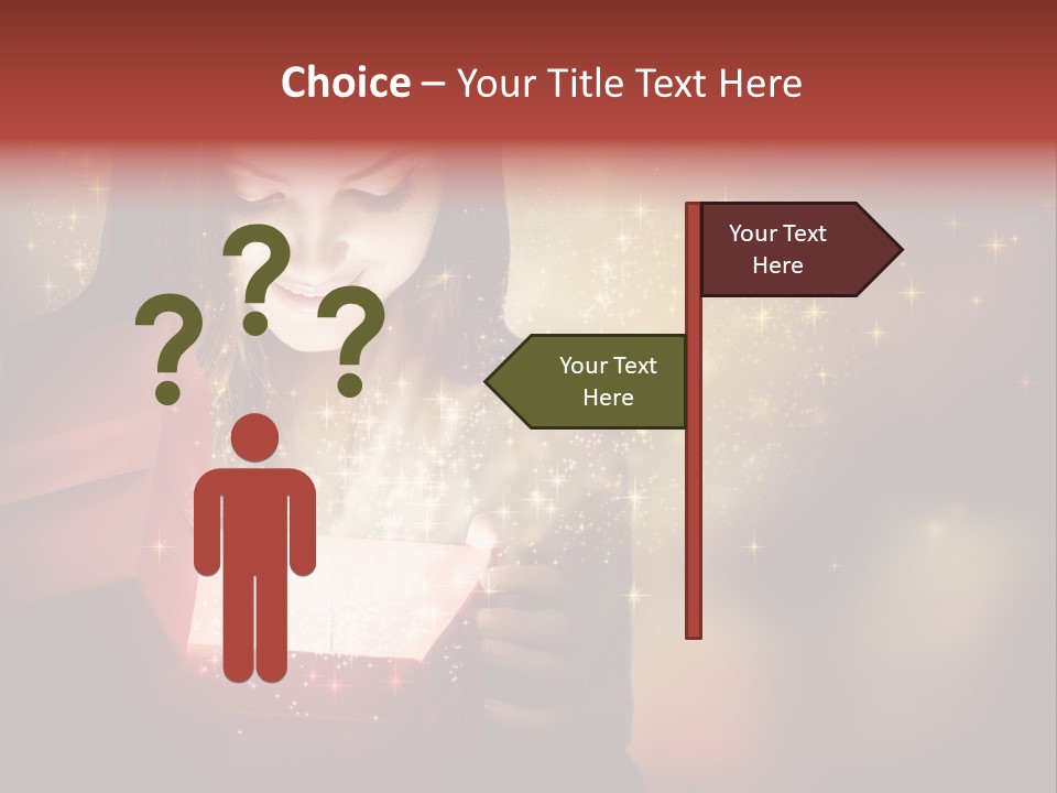 Abstract Laugh Portrait PowerPoint Template