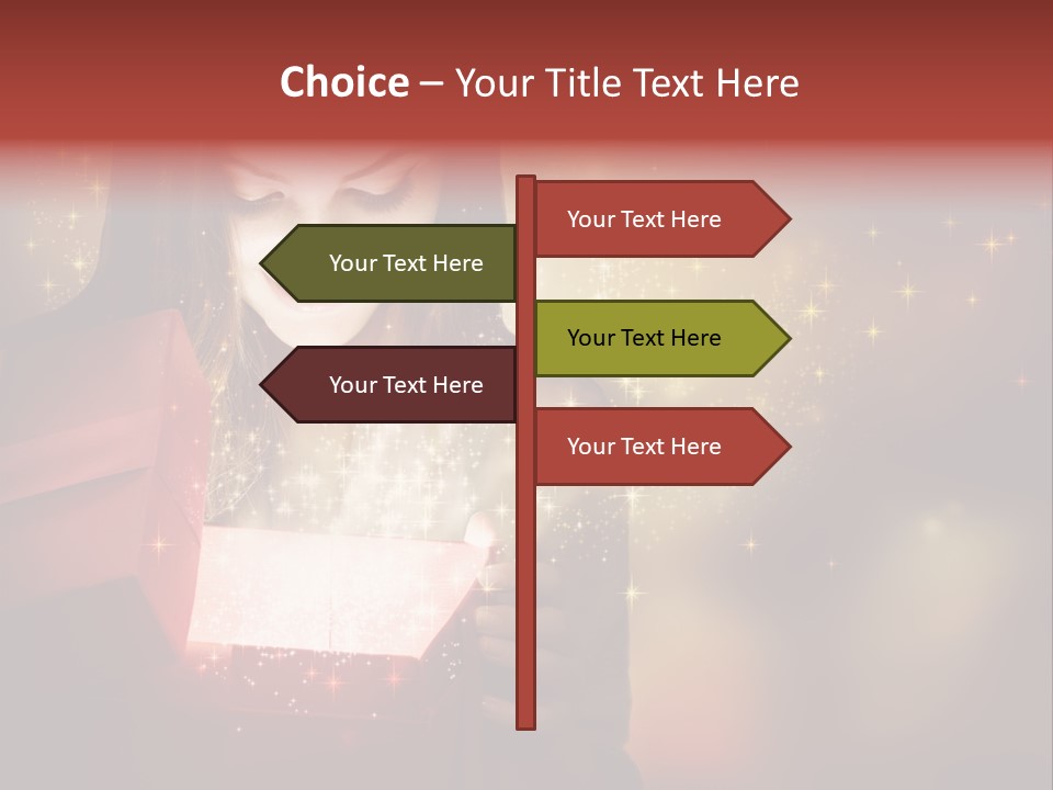 Abstract Laugh Portrait PowerPoint Template