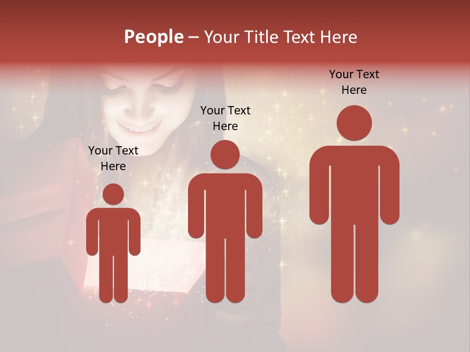 Abstract Laugh Portrait PowerPoint Template