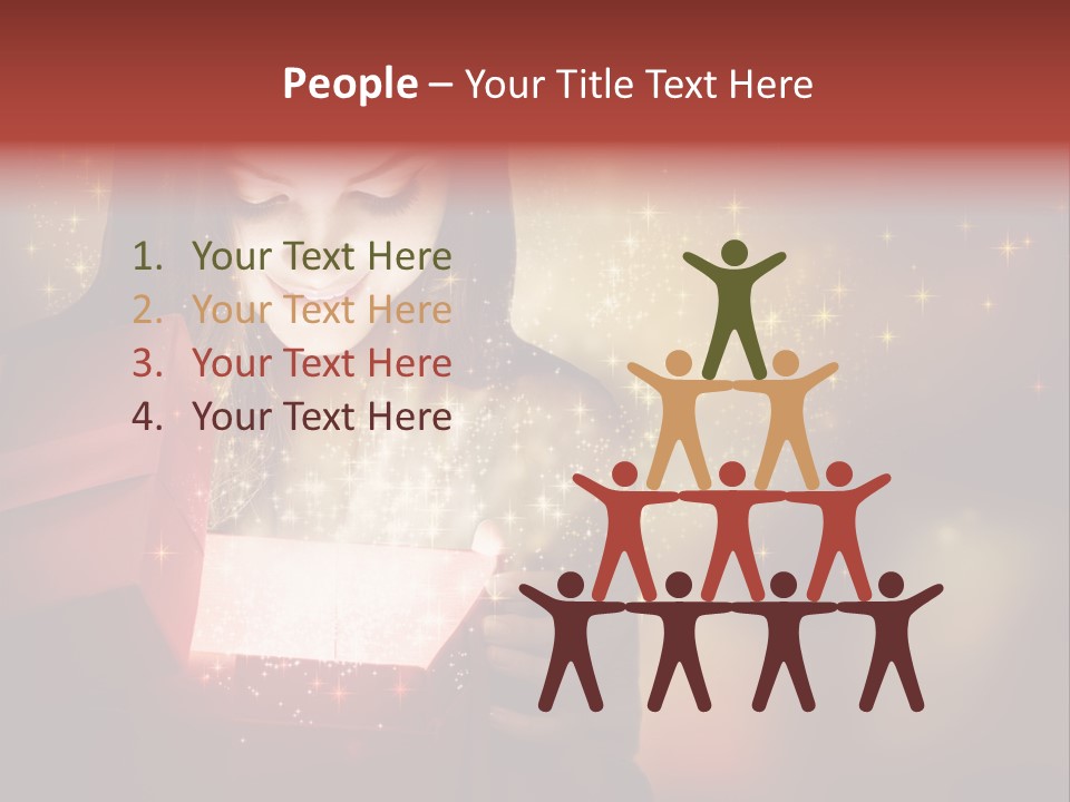 Abstract Laugh Portrait PowerPoint Template