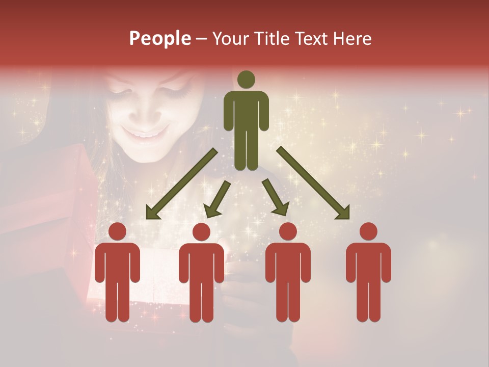 Abstract Laugh Portrait PowerPoint Template