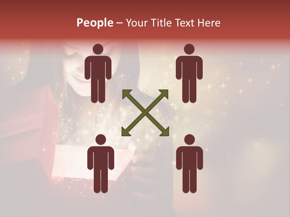 Abstract Laugh Portrait PowerPoint Template