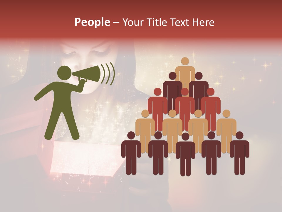 Abstract Laugh Portrait PowerPoint Template