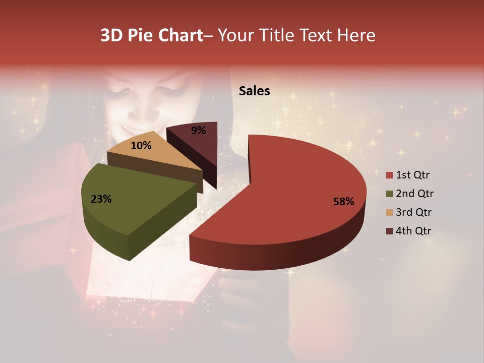 Abstract Laugh Portrait PowerPoint Template