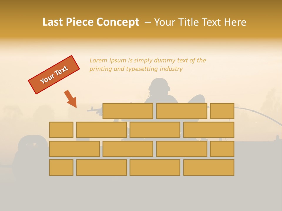Tanks Defense Middle PowerPoint Template