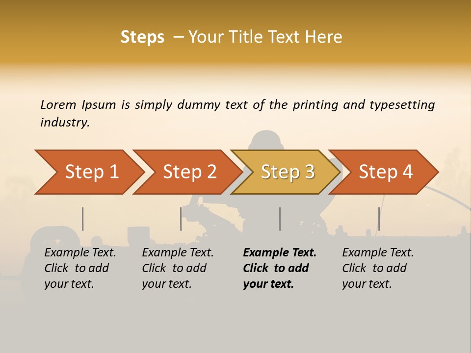 Tanks Defense Middle PowerPoint Template